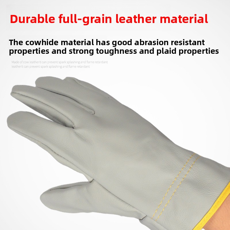 Cowhide Welding Gloves - Short - огляд і ціна Heat Resistant Glove