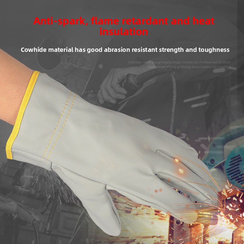 Cowhide Welding Gloves - Short - огляд і ціна Heat Resistant Glove