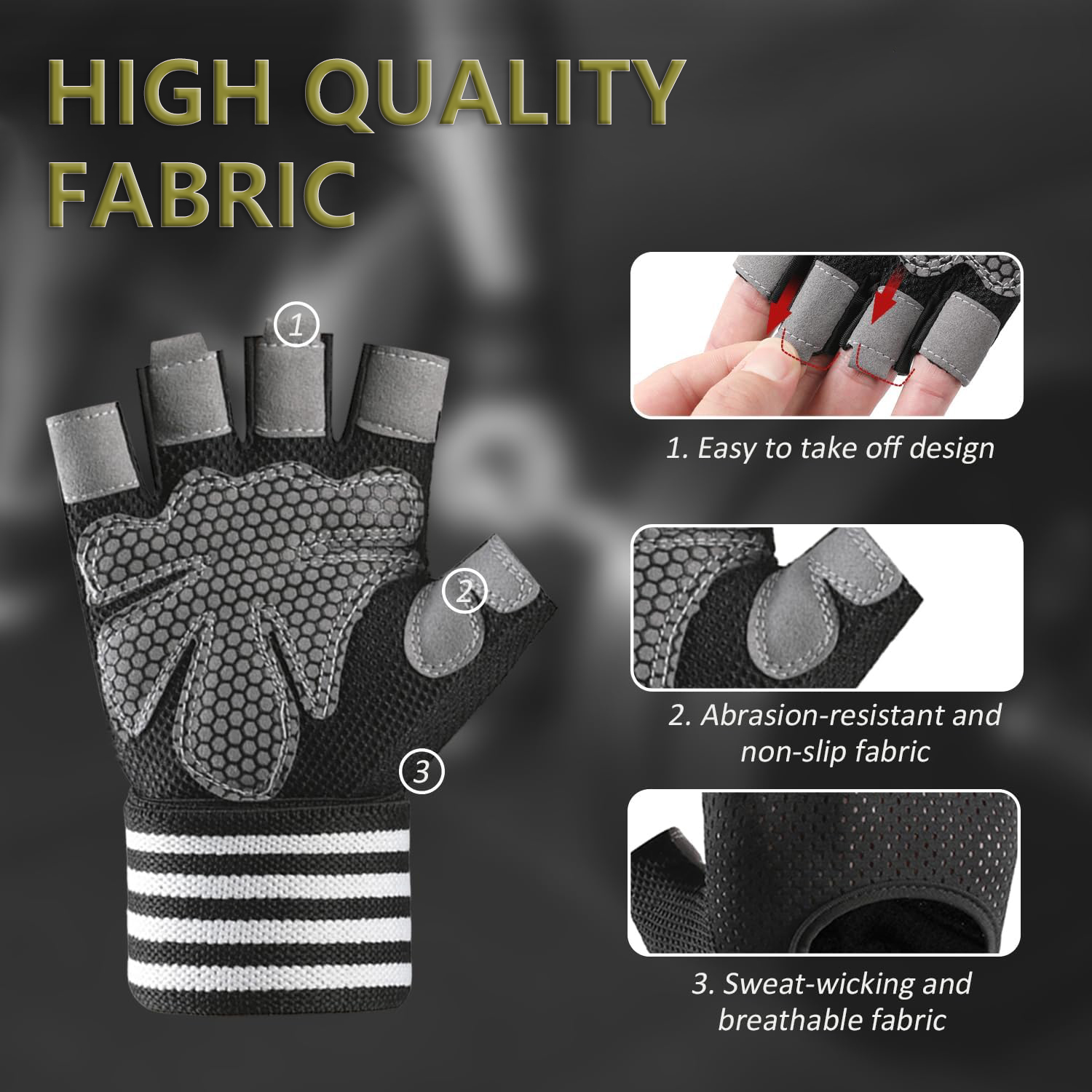 Weight Lifting Gloves Wrist Su - огляд і ціна Workout Glove Gym