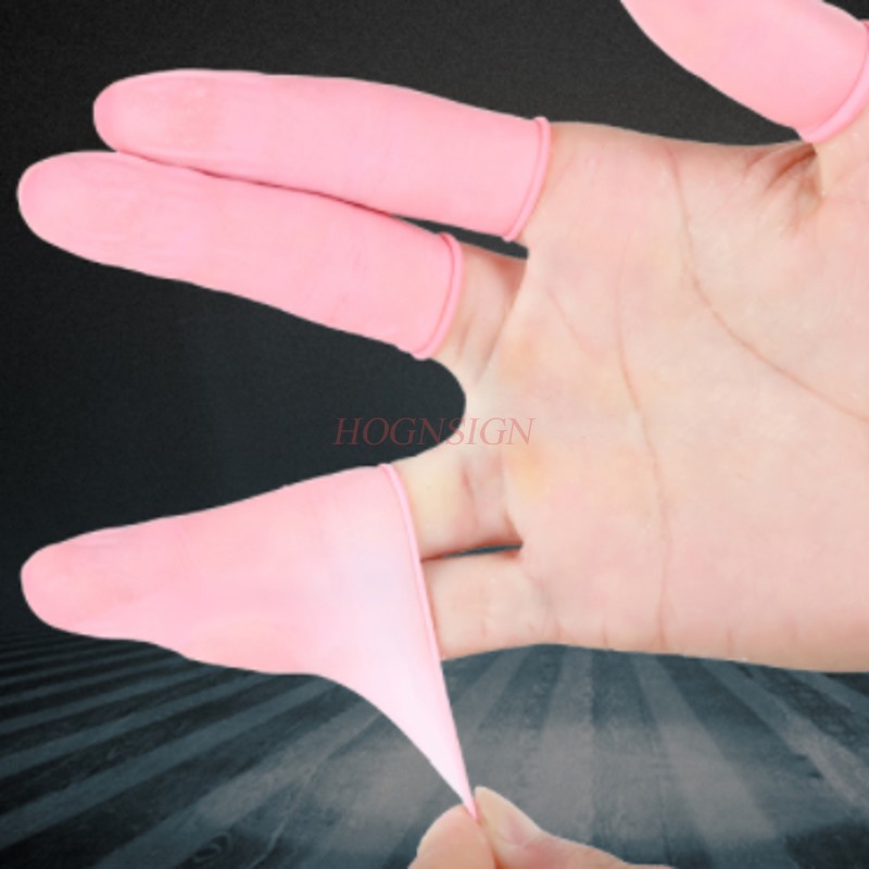 500g non-slip finger hood coun - огляд і ціна Latex Disposable Glove