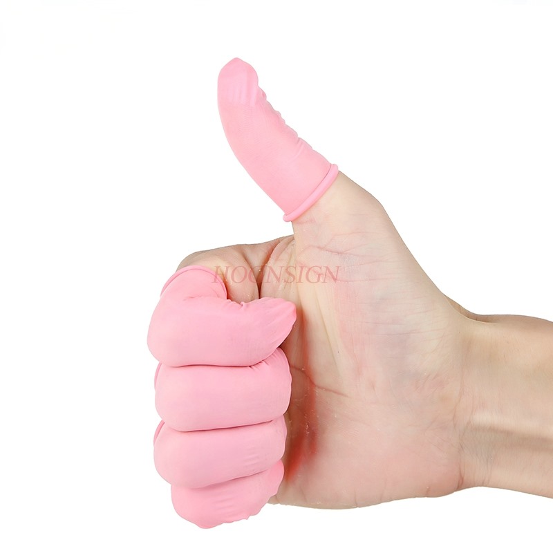 500g non-slip finger hood coun - огляд і ціна Latex Disposable Glove