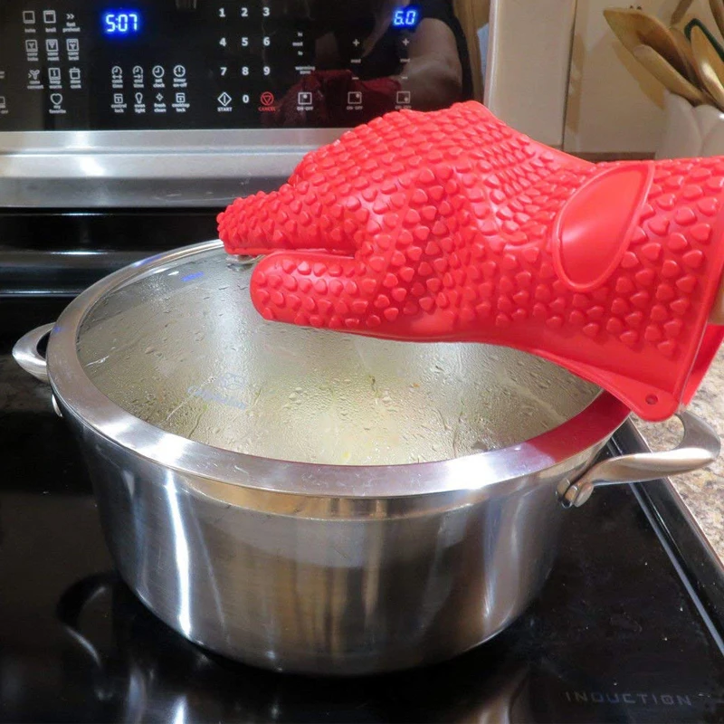 BBQ Silicone Grilling Gloves B - огляд і ціна Oven Mitt Silicone