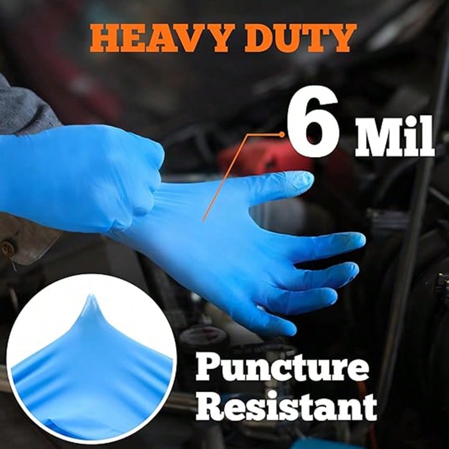 100pcs Heavy Duty Nitrile Disp - огляд і ціна Rubber Glove Cleaning