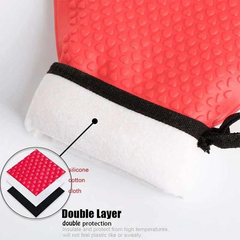 1/2Pcs Anti-Scald Silicone Ove - огляд і ціна Oven Mitt Silicone