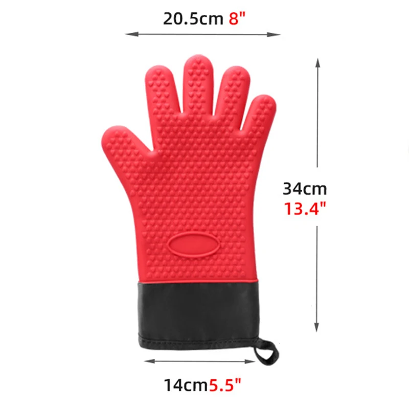 1/2Pcs Anti-Scald Silicone Ove - огляд і ціна Oven Mitt Silicone