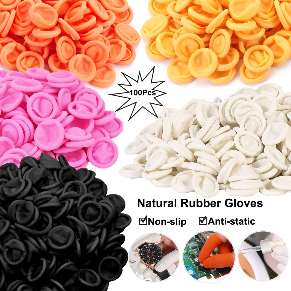 100pcs Disposable Latex Finger - огляд і ціна Latex Disposable Glove