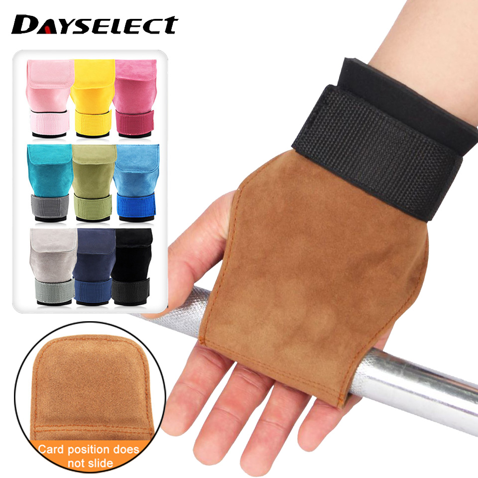 1Pcs Cowhide Gym Gloves Anti-S - огляд і ціна Workout Glove Gym